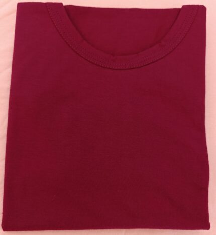 رکابی مردانه نخ پنبه سوپر رنگ زرشکی، مناسب چهار فصل و ضد حساسیت